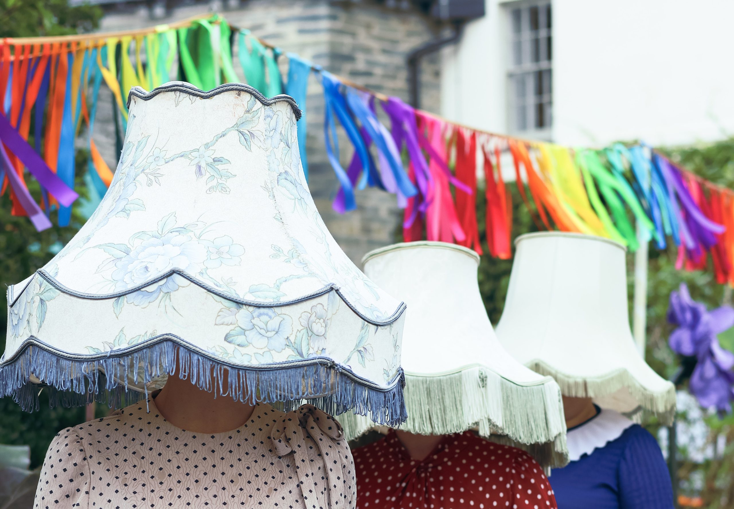 Kitsch n Crop Sync Theatre Company Lampshade Ladies at Craft Festival Wales 2025 Photo David Edmunds